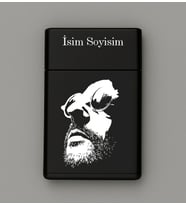 Leon Desenli Metal Tabaka – Kişiye Özel İsimli Hediyelik
