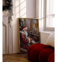 Çerçevesiz Poster Müzikal Noel Ruhu (Çok Renkli)