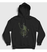 Presmono Unisex Siyah Wings Alice In Chains Kapüşonlu Sweatshirt 8345tt