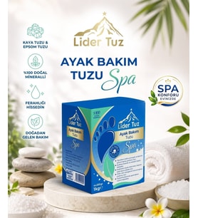 Ayak Bakım Tuzu Spa 1 Kg (4x250 Gr) %100 Doğal Mineralli Kaya Tuzu ve Epsom Tuzu