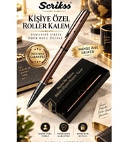 Kalemhane Scrikss Bakır Roller Kalem Kişiye Özel Kalem ve Kutu Ömür Boyu Garantili