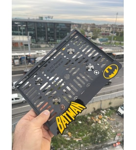 Batman Özel Tasarım 3D Motosiklet Pleksi Plakalık