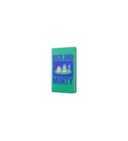 Mabbels Sert Kapak Lastikli Mini Defter Rick And Morty Yeşil 80 Yaprak 9x14 CM