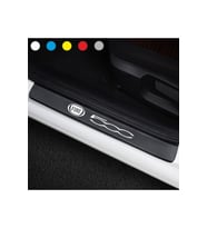 Fiat 500 İçin Uyumlu Aksesuar Oto Kapı Eşiği Sticker Karbon 4 Adet