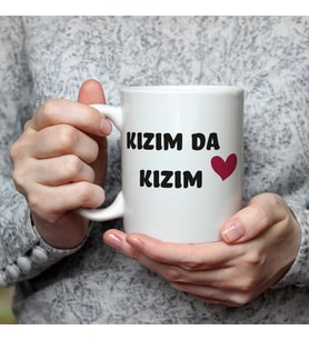 Kızım Da Kızım Baskılı Kadınlar Günü Beyaz Kupa