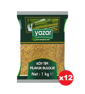 Yazar Köy Tipi Pilavlık Bulgur 1 Kg x 12 Paket