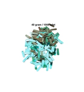 Yeşil 15 x 5 mm Dantel Oya Yazma Halhal Abiye Lazer Kesim Pul 1000 adet / 40 gram
