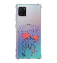 Samsung Galaxy Note 10 Lite  Köşe Korumalı Antişok Kapak Aşk Tasarımlı Şeffaf Silikon Kılıf