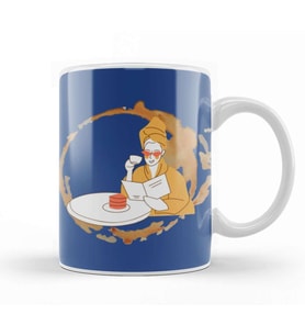Funny Coffee Drinks Art Lover Gift Quote Kupa Bardak Porselen