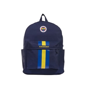 Fenerbahçe Orijinal Lisanslı Peluş Logolu Spor Sırt Çantası Fb Okul Çantası (Lacivert)