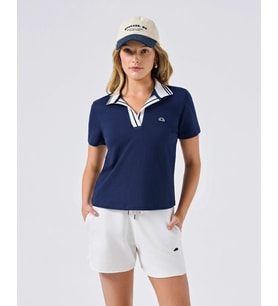 Ellesse 6SF5004-NV Kadın Polo Yaka Tişört - Lacivert