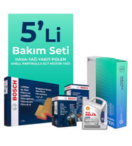 BOSCH Fiat Albea 1.3 Dizel Filtre Bakım Seti Shell Motor Yağlı (2002-2012) 5 Li