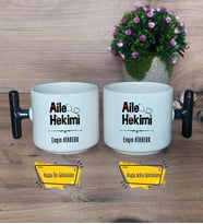 Aile Hekimi Kupa Bardak T Siyah Kulplu Doktora Tıp Bayramı Hediyesi