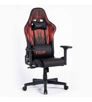 Adore Gaming Apollo Profesyonel Oyuncu ve Yönetici Koltuğu-Siyah-Çizgi Kırmızı 42x124-131,5x64 cm