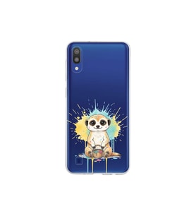 Samsung Galaxy M10 ile Uyumlu Splash Mirket Tasarımlı Şeffaf Silikon Kılıf