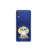 Samsung Galaxy M10 ile Uyumlu Splash Mirket Tasarımlı Şeffaf Silikon Kılıf