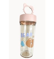 Sevimli Bear Figürlü Hello Kitty Kapaklı Plastik Şişe
