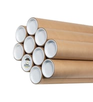 ABOOWE Kapaklı Silindir Kutu Rulo Gönderi Tüpü 5 cm X 90 cm 5 Adet
