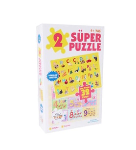 Süper Puzzle Alfabe ve Sayılar 0-6 Yaş Yayınları