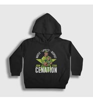 Presmono Unisex Çocuk Siyah Cenation V2 Güreş Wwe John Cena Kapüşonlu Sweatshirt 496452tt