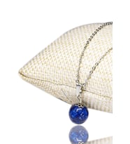 Sertifikalı Fasetli Doğal Lapis Lazuli Taşı Kolye (Çok Renkli)
