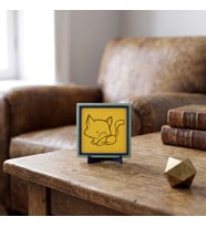 Kedi Formlu Tasarımlı Modern Dekoratif Obje, Sevdiklerinize Kalitesi Yüksek ve Şık Armağan 10x10 cm