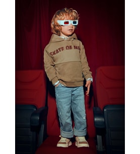 Mayoral Erkek Çocuk Kapşonlu Sweatshirt Bej