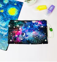 Space Tarot Tasarımlı Bez Kalemlik Cüzdan