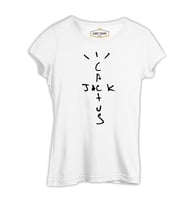 Travis Scott - Cactus Jack Beyaz Kadın Tshirt