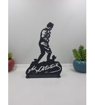 Gowpenart Atatürk Kocatepe'de Masaüstü Siyah Metal Biblo - Ev /Ofis Dekoru - Hediye Biblo - 19 x 12 Cm