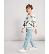 LCW Kids İndigo Beli Lastikli Erkek Çocuk Jean Pantolon