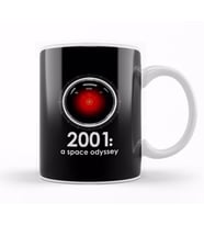 2001 A Space Odyssey Inspired HAL 9000 Kupa Bardak Porselen