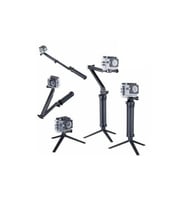 Çok Yönlü 3-Way Monopod Tripod Aksiyon Kamera Tutucu