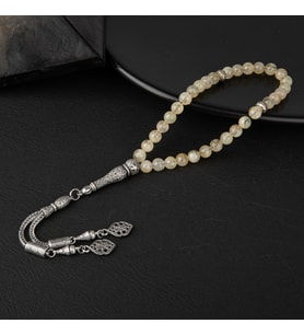 Sitrin Doğal Taş Tesbih 33lük - 6mm (Çok Renkli)