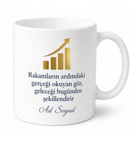 Kişiye Özel Finansçı Meslek Hediyesi Kupa Bardak İsimli Özel Tasarım