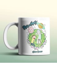 Kişiye Özel Rick and Morty 3 Beyaz Renk Kupa (Beyaz)