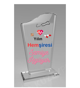 Gifttime Hemşireye Özel Hediye  Kristal Ödül