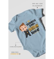 Dedemden sonra patron benim! Kısa Kollu Bebek Body %100 Pamuk