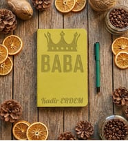 Kişiye Özel Baba Defter Babalar Günü Hediyesi (Yeşil)