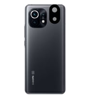 Xiaomi Mi 11 Uyumlu Zore 3D Kamera Camı (Siyah)