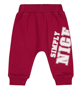 Civil Baby Simply Nice Baskılı 6-18 Ay Tek Alt Bebe - Bordo 18-24 Ay