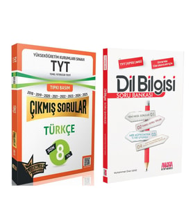 Liderler Karması TYT Türkçe Çıkmış Sorular Son 8 Yıl ve AKM Dil Bilgisi Soru Bankası Seti 2 Kitap