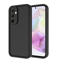 Samsung Galaxy A35 Uyumlu Kılıf Kamera Korumalı Zore Ananas Kapak (Siyah)