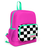 Coral High Pembe Damalı Anaokul ve İlkokul 1.Sınıf Okul Çantası - Kız çocuk