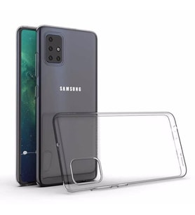 Samsung Galaxy A51 Kılıf Şeffaf Süper Silikon Yüksek Kalite