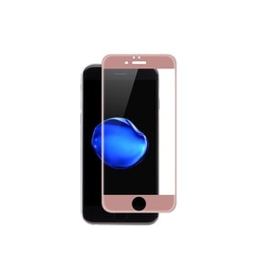 iPhone 7 /8  Uyumlu Kavisli 4D Cam Ekran Koruyucu Gold (A.Kırmızı)