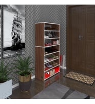 Kenzlife ayakkabılık goya cvz 140*70*30 arkalıksız ayakkabı ofis dolabı iki bölme
