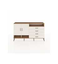 Arges Konsol 5 Raflı 4 Çekmeceli 2 Kapaklı 176x30x99 Çam-Aytaşı