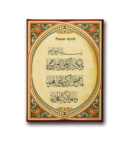 Nazar Ayeti Dini Kanvas Tablo AYD135