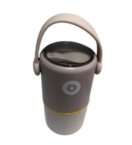 VAGONLİFE PASLANMAZ ÇELİK KULPLU TAŞINABİLİR 2 BÖLMELİ SİLİNDİR YEMEK KABI - LUNCH BOX VGN1267B 820M
